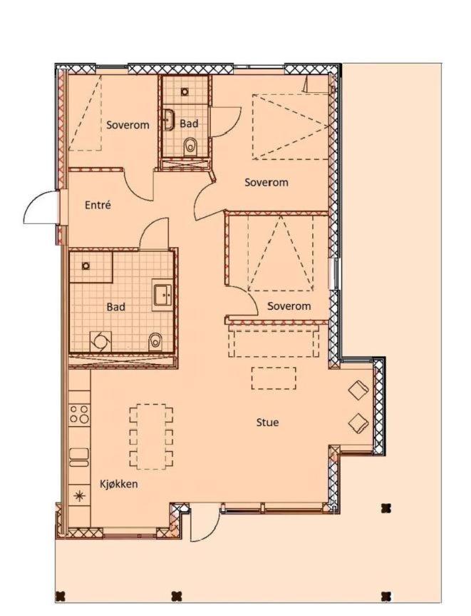 Beitostolen Riddertunet Apartment 101 מראה חיצוני תמונה